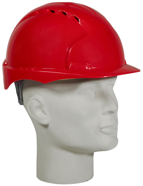 JSP Schutzhelm EVO 3 rot mit Drehverschluss, leichter HDPE-Helm