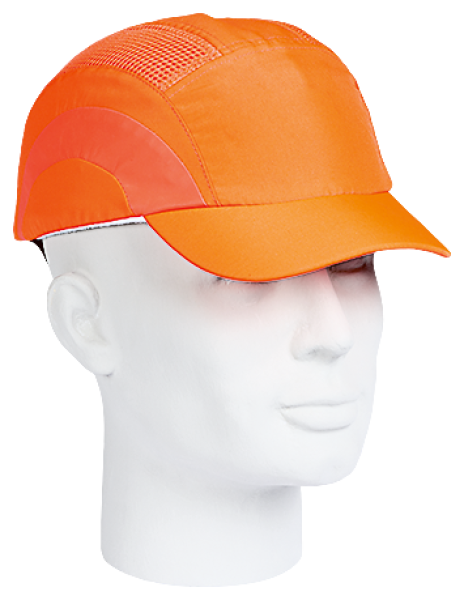 JSP Anstoss-Schirmmuetze HARD CAP A1+ leuchtorange, Baumwolle