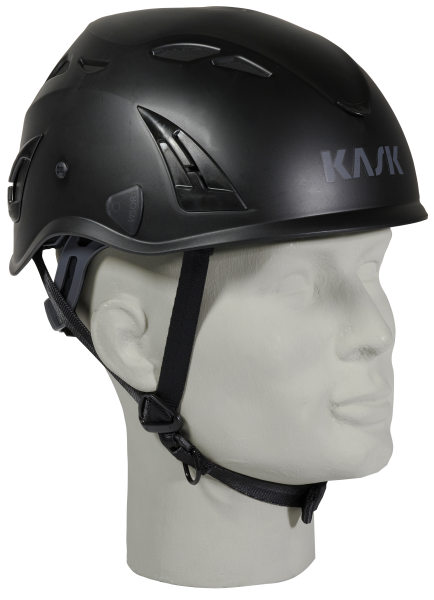 KASK Superplasma AQ Schutzhelm schwarz mit Kinnriemen