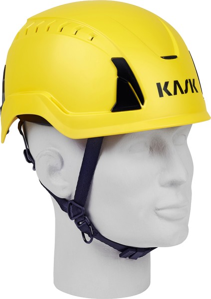 KASK PRIMERO AIR Schutzhelm Gelb mit 4-Punkt Kinnriemen