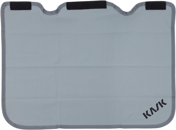 Grauer Nackenschutz aus Stoff für KASK Superplasma Helm