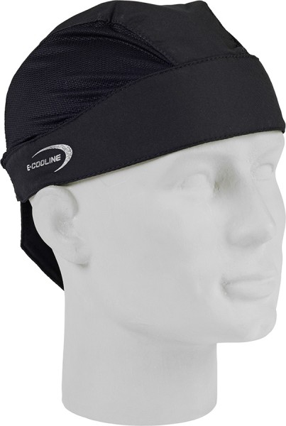 Kühlendes schwarzes Bandana mit 3D-COOL-Technologie und Silberionen