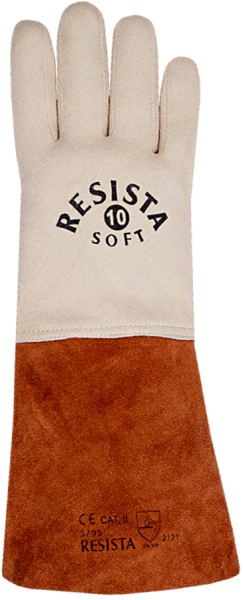 Hochwertige Schweisserhandschuhe aus weichem Hirschleder, hitzebeständig