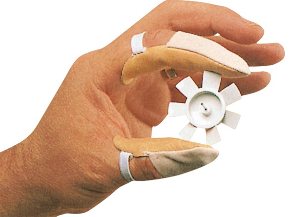 Fingerlinge RESISTA aus weichem Rindnappaleder, elastisch, 10er Pack
