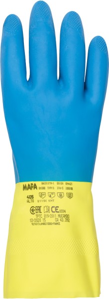 MAPA ALTO 405 Schutzhandschuhe Latexmix, lang, rutschsicher, velouriert