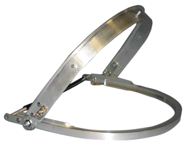 Aluminium Helmhalterung mit Federzug für 3M Helme