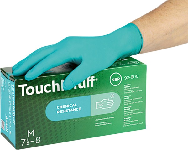 ANSELL TOUCH N TUFF Nitril Einweghandschuhe grün, ungepudert, 100 Stück
