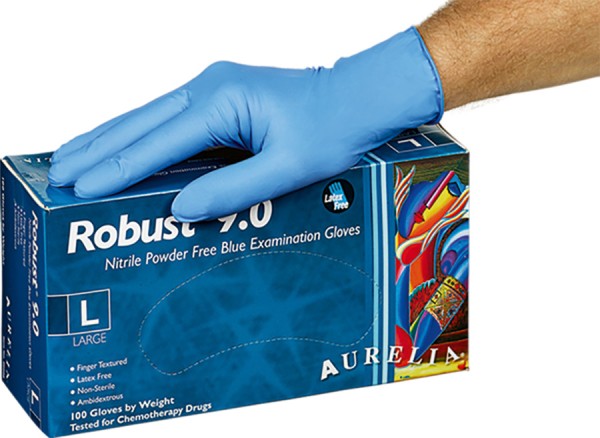 AURELIA Nitril Einweghandschuhe Blau, 0,13 mm, 100 Stk.