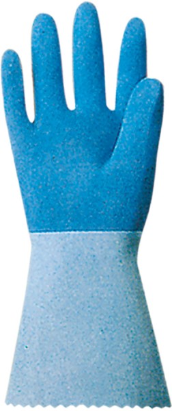 MAPA Schutzhandschuhe JERSETTE 301, Naturlatex, blau, 32 cm