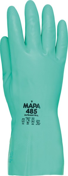 MAPA ULTRANITRIL 485 Nitril-Schutzhandschuhe grün, chloriert, 31 cm