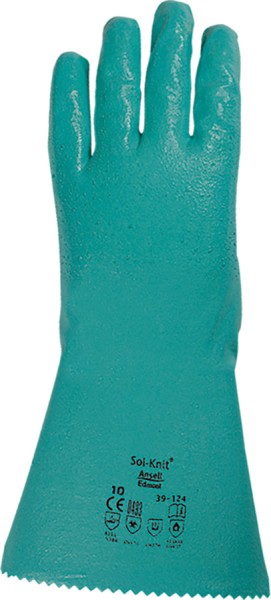 Ansell Alphatec Chemie-Schutzhandschuhe grün, Nitrilbeschichtet