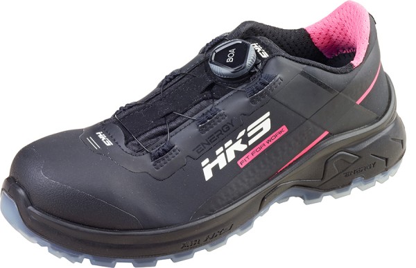 Damen-Sicherheitshalbschuh HKS S3L ESD mit BOA-Verschluss Pink