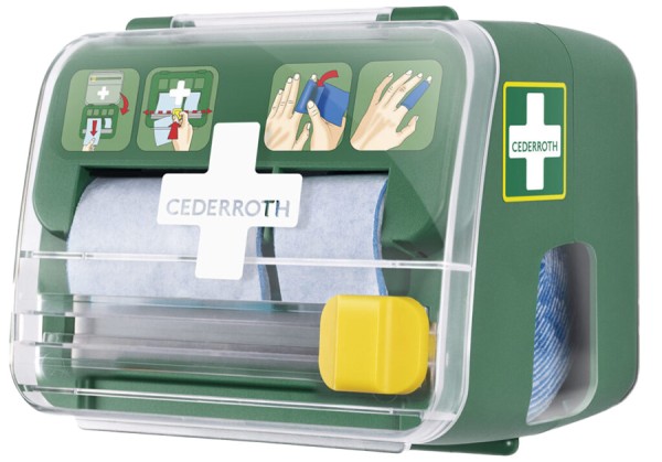Cederroth 2-in-1 Soft Foam Wandspender mit Spezialverband