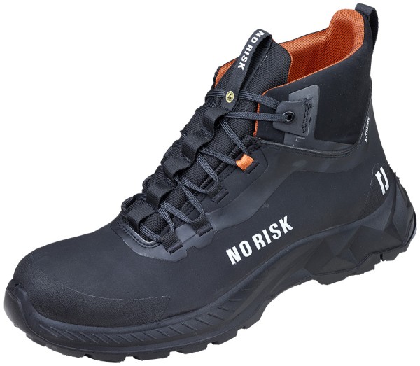 Metallfreie NO RISK X-TREME MID Sicherheitsschuhe Schwarz S3L ESD