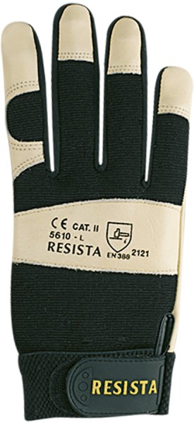 Resista Schutzhandschuhe aus weichem Rindnarbenleder mit Klettverschluss