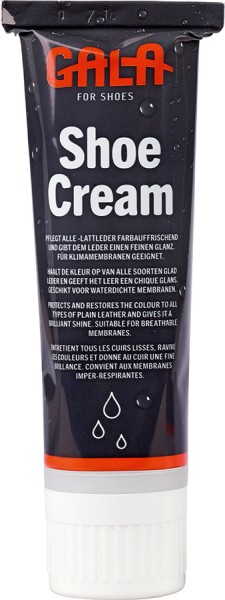 GALA farblose Schuhcreme mit Schwamm, 75 ml Tube