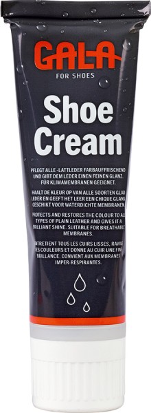 GALA schwarze Schuhcreme mit Schwammapplikator, 75 ml Tube