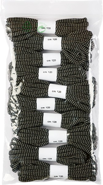 Qualitative schwarze und weisse Schnuerssenkel, 10 Paar Packung