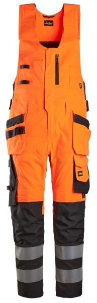 High-Vis, Kombi-Arbeitshose mit Holstertaschen, Warnschutzklasse 2