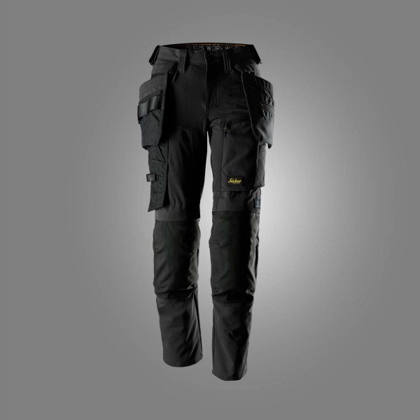AllroundWork, Damenhose aus Stretchgewebe mit abnehmbaren Holstertaschen