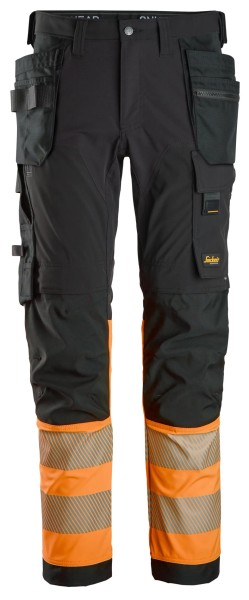 High-Vis, 4-Wege-Stretch-Hose mit Holstertaschen, Warnschutzklasse 1
