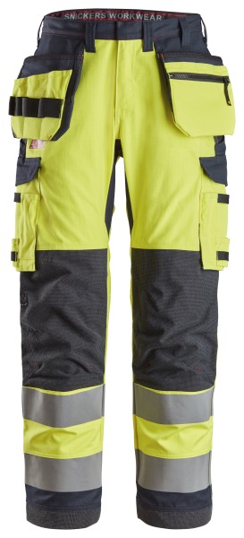 ProtecWork, Arbeitshose, Holstertaschen, gleiche Beintaschen, Warnschutzklasse 2