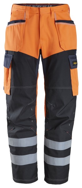 ProtecWork, Arbeitshose mit Schienbeinverstärkung, Holstertaschen, Warnschutzklasse 1