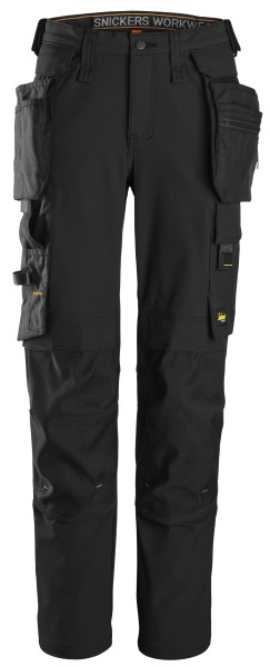 AllroundWork, Damen-Vollstretchhose mit abnehmbaren Holstertaschen