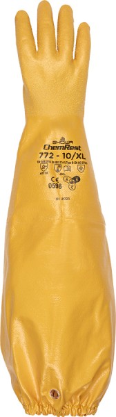 SHOWA Schutzhandschuhe Nitril Vollbeschichtung Gelb XL Herren