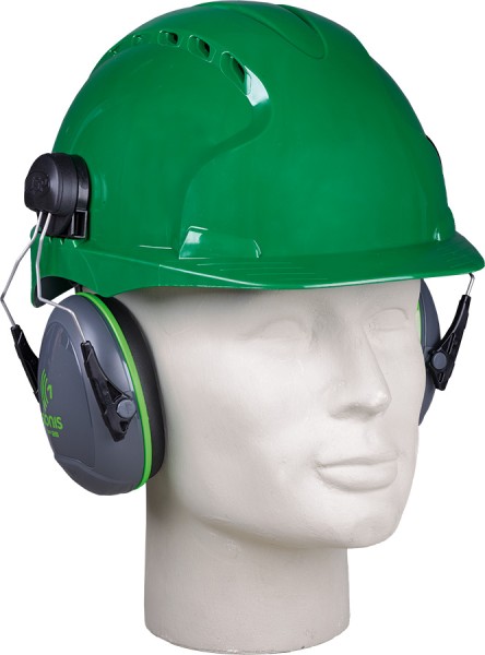 JSP grüne Helm-Gehörschutzkapseln mit weichen Ohrpolstern