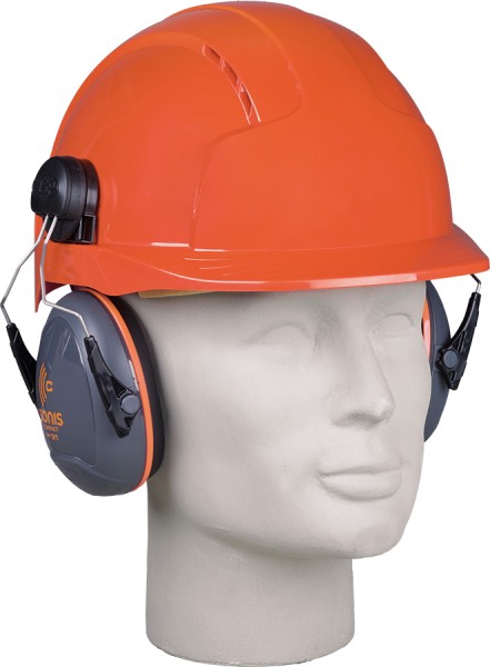 JSP SONIS Compact Gehörschutzkapseln für Helm, orange, weich gepolstert