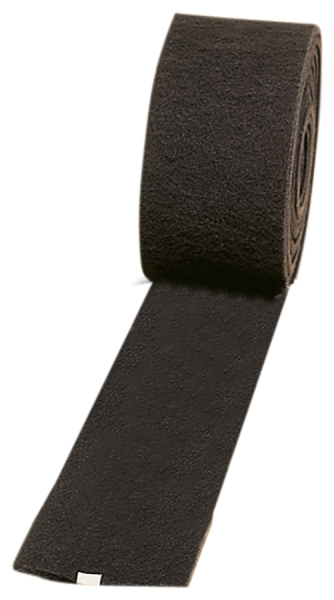 POLIVIT schwarzes Handscheuervlies 150 mm x 10 m, reissfest