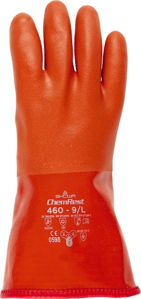 SHOWA Kältehandschuhe mit PVC-Beschichtung, warm gefüttert, 30 cm