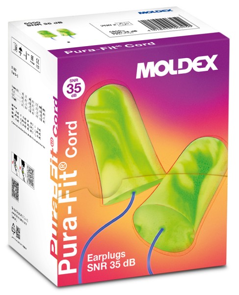 MOLDEX Gehoerschutzstoepfel mit Kunststoffkordel, PU-Schaumstoff