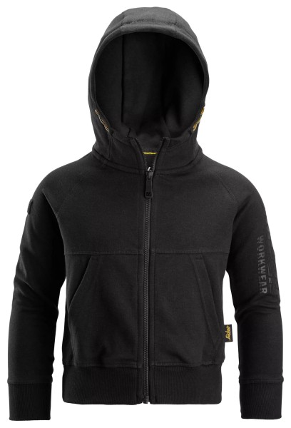 Junior-Kapuzenjacke mit durchgehendem Reißverschluss und Logo