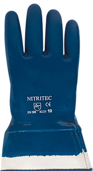 Resista Schutzhandschuhe Nitrile Beschichtet Dunkelblau Grösse 10