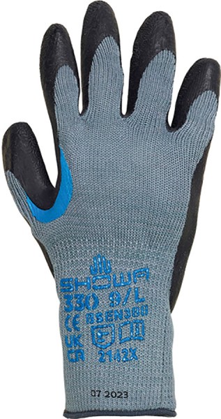 SHOWA Atlas 330 Schutzhandschuhe mit Latexbeschichtung, Herren