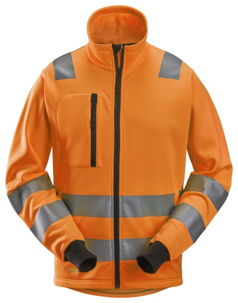 High-Vis, Jacke mit durchgehendem Reißverschluss, Warnschutzklasse 2/3