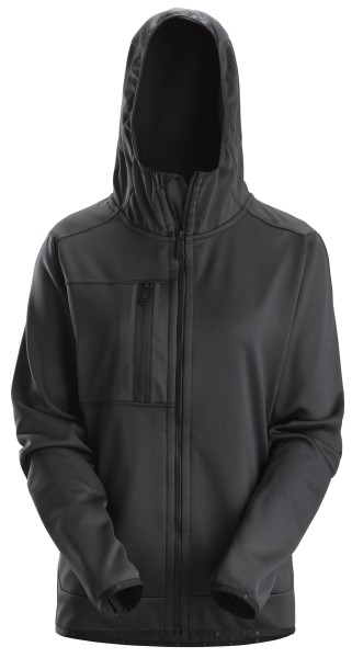 AllroundWork, Damen-Kapuzenjacke mit durchgehendem Reißverschluss