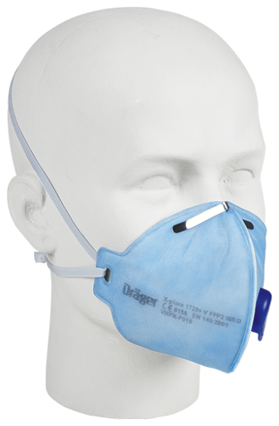 Dräger X-PLORE 1720+ FFP2 Einweg-Particle-Maske mit Ventil, 10er Pack