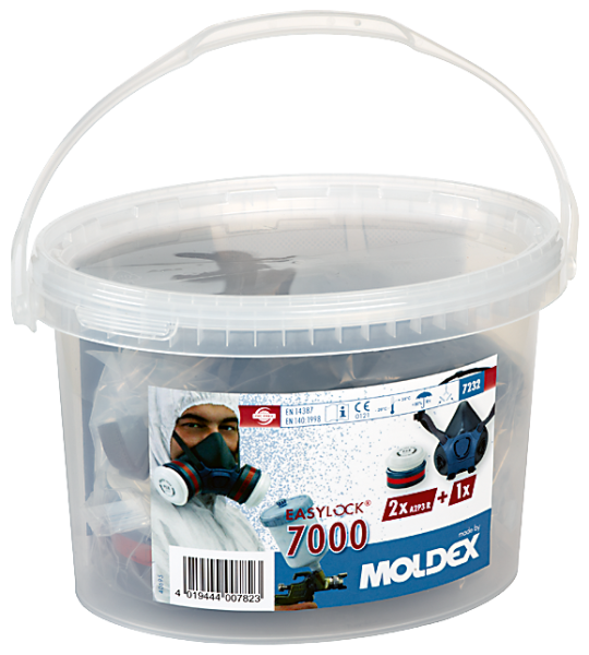 MOLDEX Halbmasken Set Serie 7000 mit Gas- und Partikelfiltern