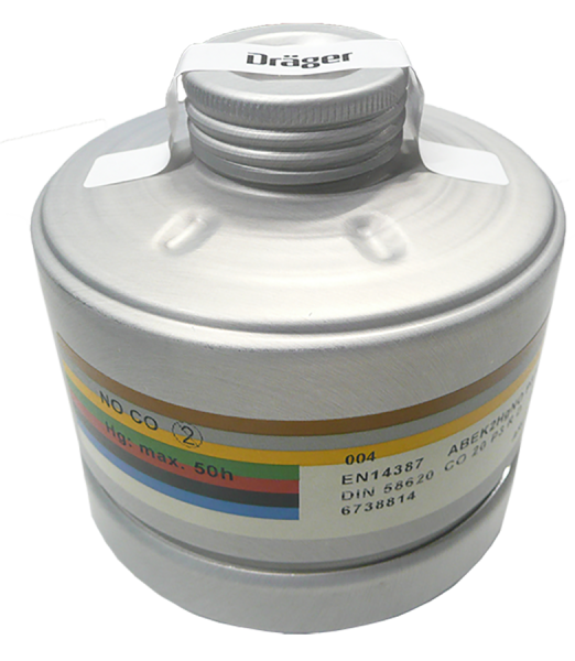 DRÄGER Kombinations-Gasfilter A2B2E2K2/Hg/NO/CO/P3 Schutzmaske
