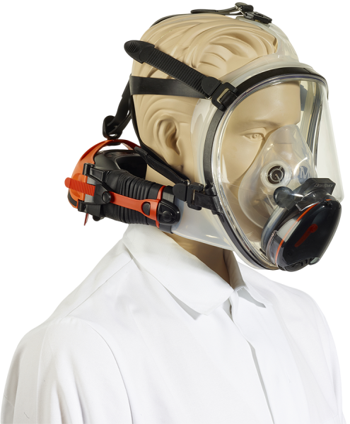 CLEANSPACE Vollmaske aus weichem Silikon mit hohem Atemschutz
