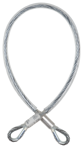 Vertiqual Hardy Anschlagstruppe 2 m, 8 mm Stahlseil verzinkt
