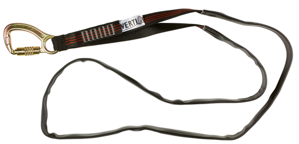 VERTIQUAL 32mm Scharfkantenschlinge 1,35m mit Stahl-Karabiner