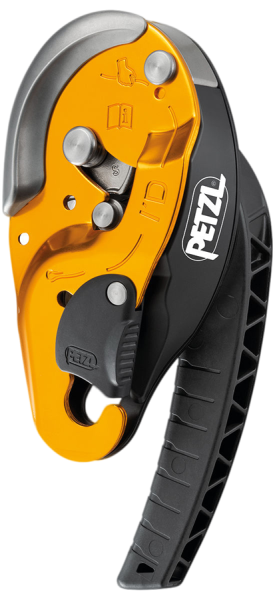 Petzl I'D S Multifunktionsgerät mit Selbstbremsfunktion für Sicheres Abseilen