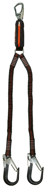 Elastische Y-Falldämpferleine VERTIQUAL VARAN 2 m, 100 kg Nutzergewicht