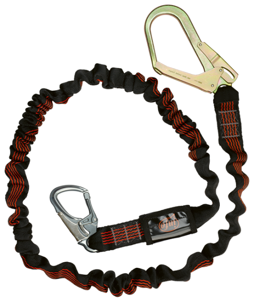 VERTIQUAL MAVERICK Falldämpferleine 2m mit Stahl- und Alu-Karabiner