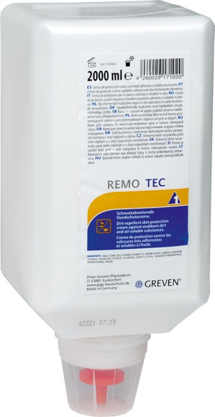 GREVEN REMO TEC Handschutzcreme 2000 ml, silikonfrei, schmutzabweisend