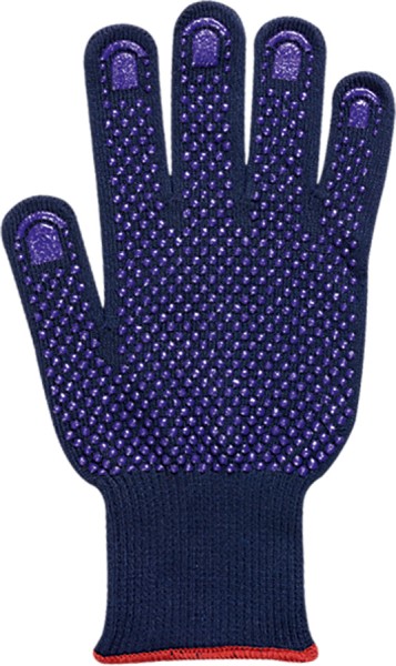 ANSELL FIBERTUF Schutzhandschuhe, nahtlos, PVC-Noppen, dunkelblau